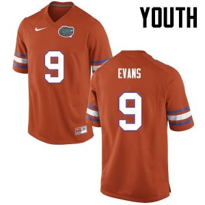 Youth Florida Gators #9 Josh Evans NCAA Nike Orange Authentic Stitched College Football Jersey YOS3862TP